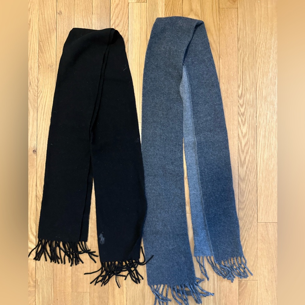 Polo Ralph Lauren Black and Gray Scarves